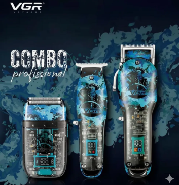 Combo 3 En 1 Vgr Peluquera + Patillera